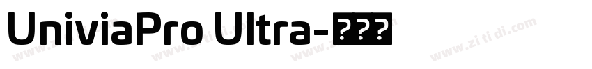 UniviaPro Ultra字体转换